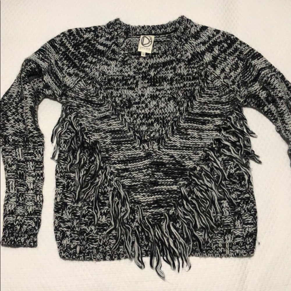 Black and white sweater